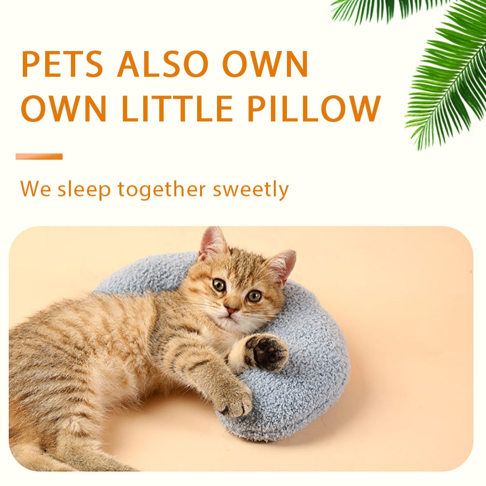 U- Shape Dog Cat Comfortable Teeth Grinding Puppy Kitten Cat Sleeping Pillow
