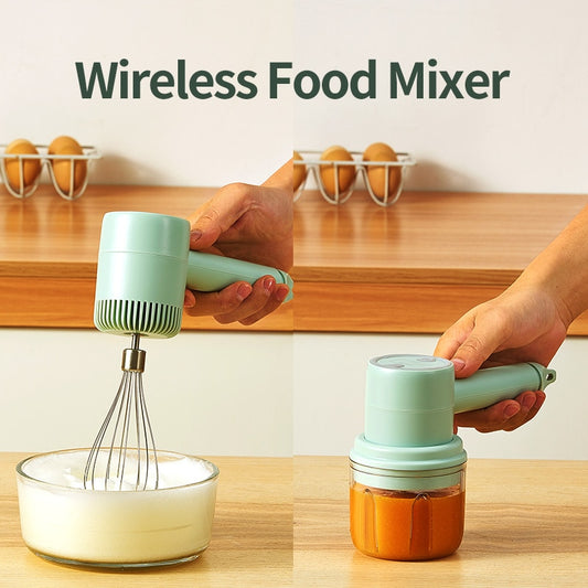 Wireless 3 Speed Handheld  Mixer Electric Food Blender