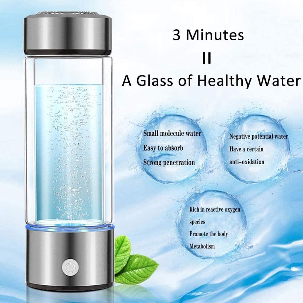 High Concentration Hydrogen Water Generator in 3 Minutes Mode-Water Filter Bottle, Water Ionizer Maker.