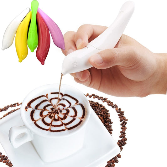 Creative Electrical Latte Art Pen for Coffee and Cake