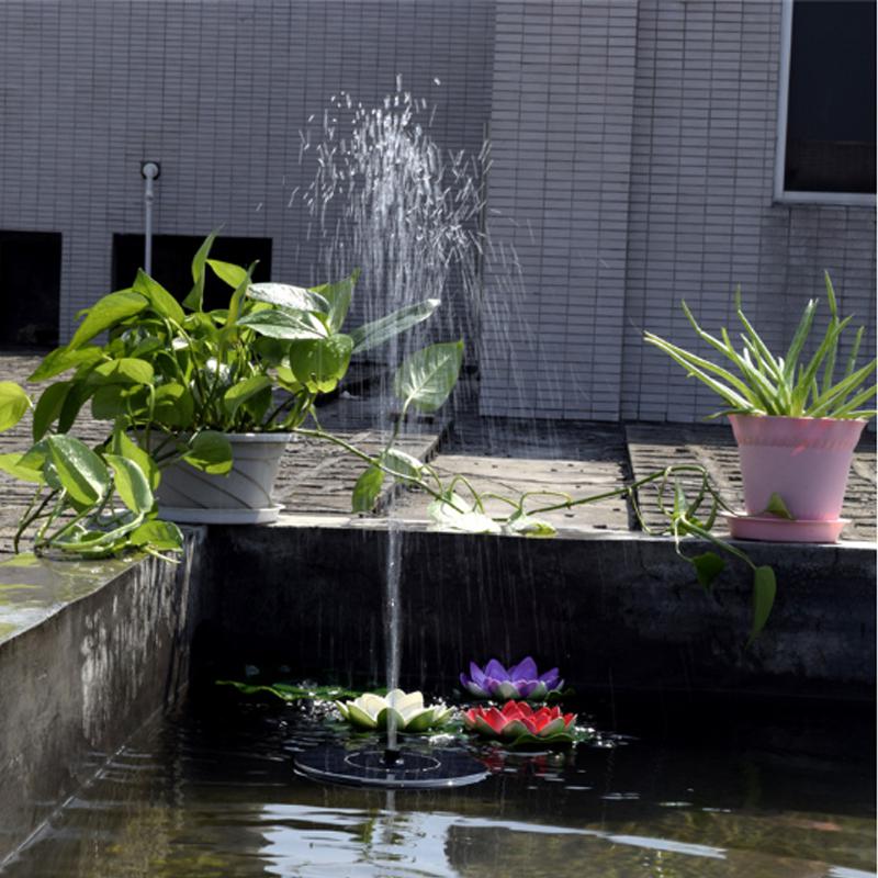Mini Solar Fountain Floating Water Fountain Outdoor