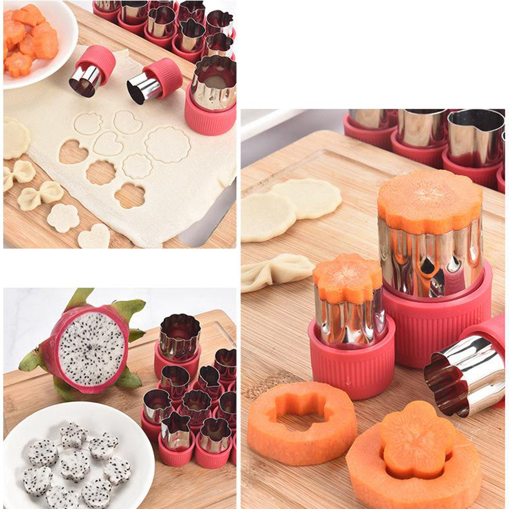 Set of 12 Fruit Cutter Shapes Set Stainless Steel Biscuits/ cookies Cutter Shapes Mould