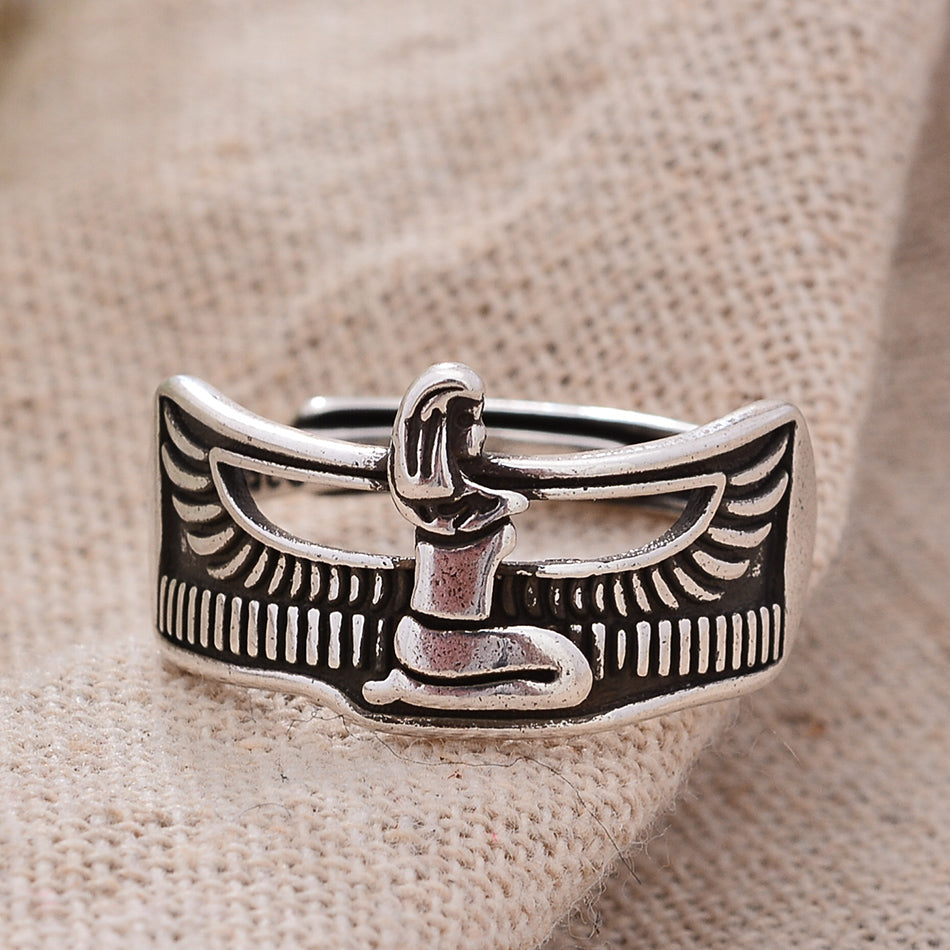 Egypt Queen Lady Rings For Women 30%  Silver Plated  (NO FADE)