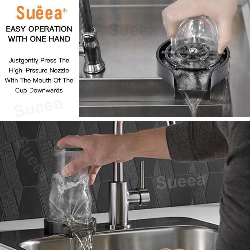 Automatic Glass Cup Washer Rinser Bar Glass Pitcher Rinser For