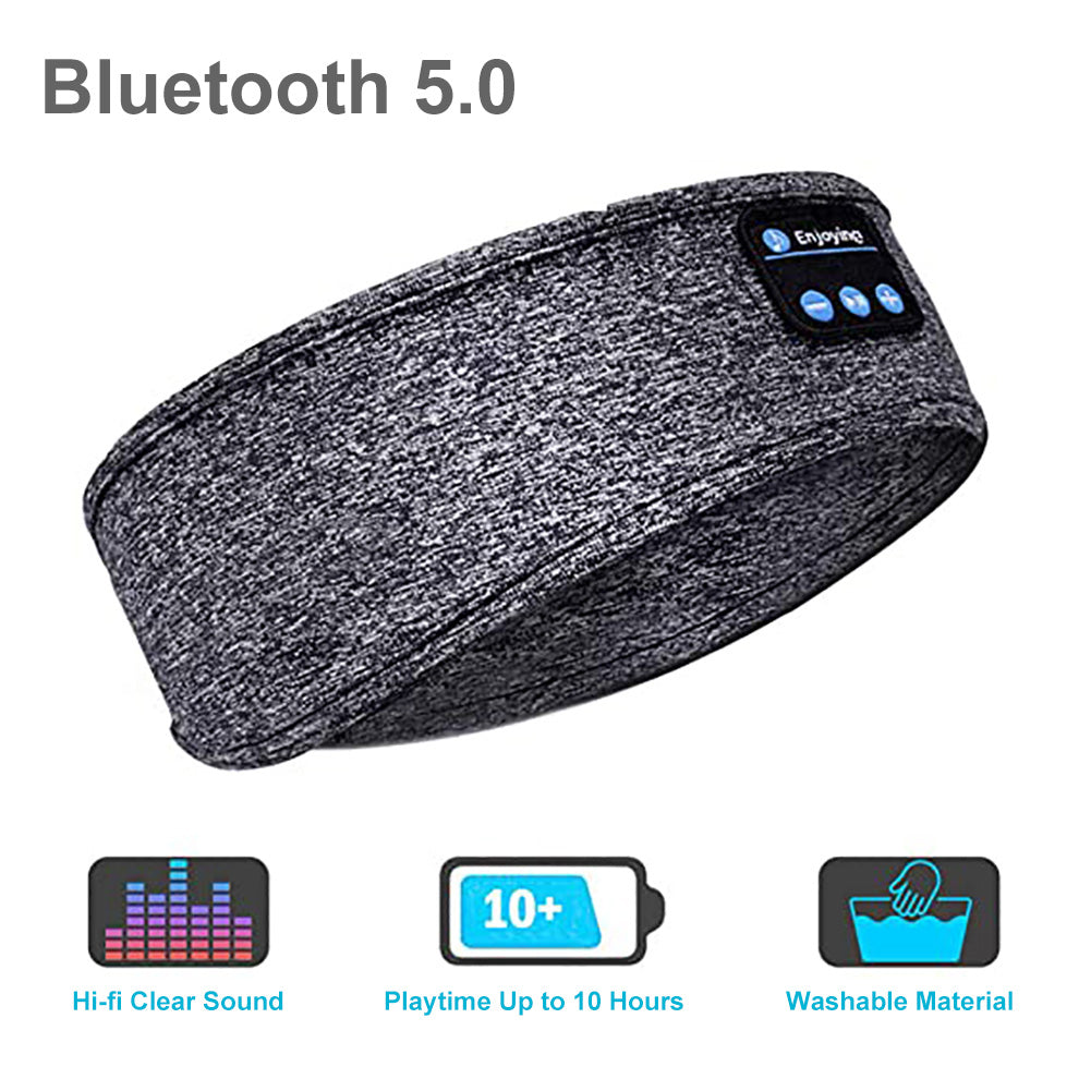 Sports Headband Soft Elastic Comfortable Bluetooth Music Headset Speakers Hands-free For Jogging
