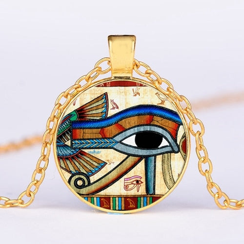 Egyptian Gods Power Eye Necklace Eye Of Horus Amulet Symbol