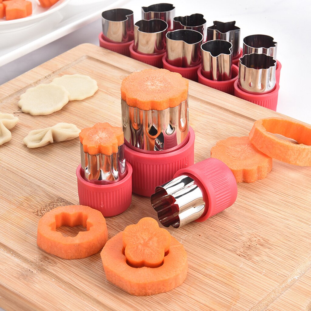 Set of 12 Fruit Cutter Shapes Set Stainless Steel Biscuits/ cookies Cutter Shapes Mould