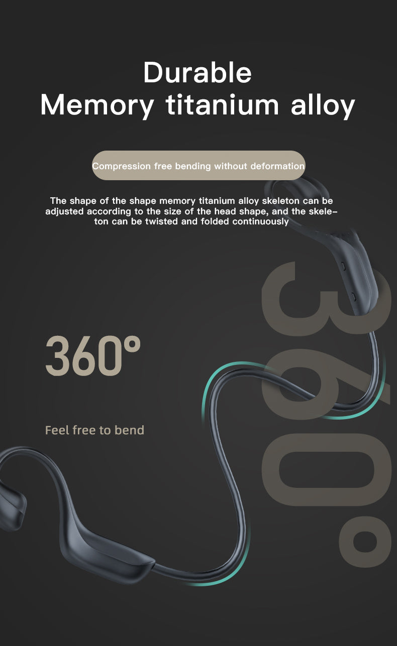 Sound Bone Conduction Earphones Waterproof Sport Noise Reduction