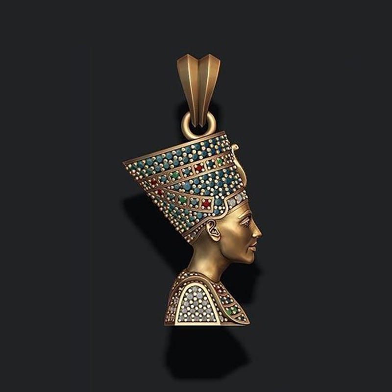 Creative Cleopatra Pharaoh Necklace Goth Jewelry Necklace for Women
